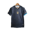 Camisa Messi GOAT - Torcedor Comma Football Masculina - Preta com detalhes em amarelo e azul