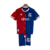 Kit Infantil Crystal Palace I Macron 23/24 - Vermelho e azul com detalhes em branco