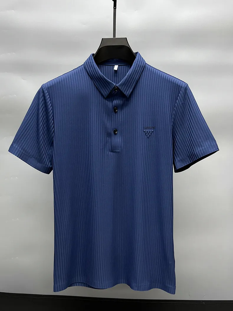 Camisa Prada Original Polo Azul Branca Masculina