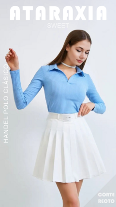 Blusa Handel - Cuello Polo manga larga