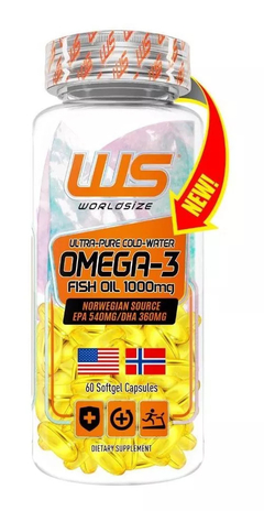 Omega-3 Fish Oil 60 Caps - Worldsize