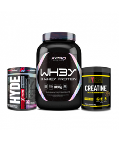 COMBO - Whey 3W 900g XPRO + Creatine 300g Universal + Hyde Extreme 222g Prosupps