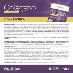 Colágeno Verisol Ácido Hialurônico Silício Orgânico Biotina Coq-10 300g - Nutrilibrium