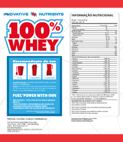 Whey Protein 100% Premium 907g - Innovative Nutrients - comprar online
