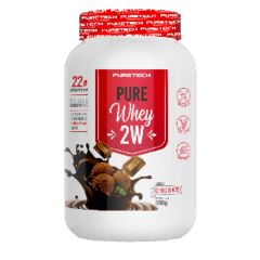 COMBO - Whey Pure 2W 900g + BCAA 2400 120 Cáps + Pré-treino 100g + Coqueteleira 600ml - PureTech - comprar online