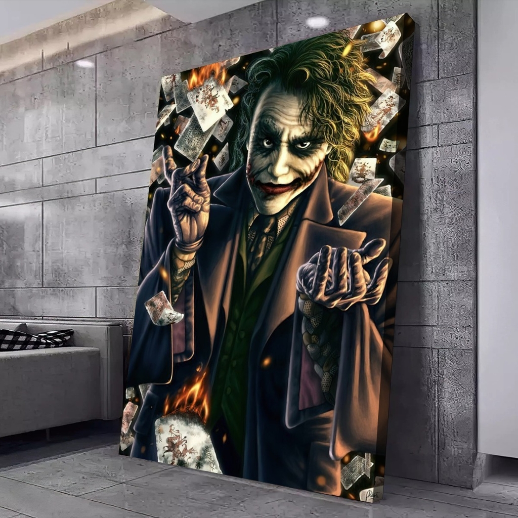 Quadro Decorativo Joker Coringa Filme Cavaleiro Das Trevas