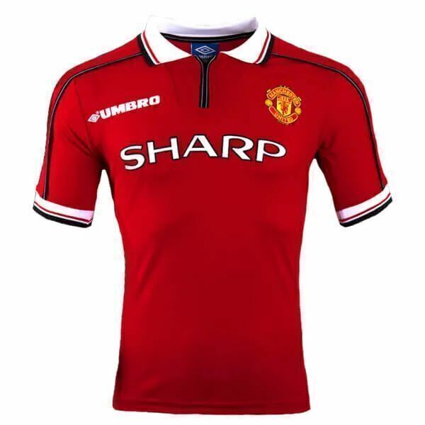 Camisa Manchester United Casa 1998/1999 Retrô Vermelha