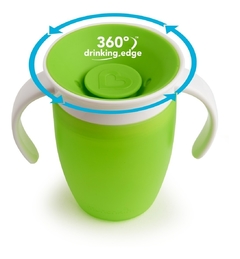 Vaso De Aprendizaje Para Bebé 360 ° Antiderrame Y Con Agarre