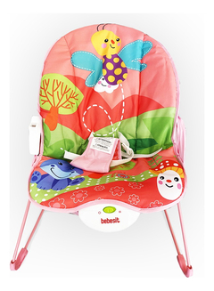 Mecedora Rosa Bebe Bebesit Vibracion Musica Juguetes - comprar online