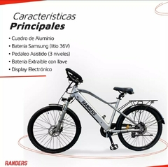 Bicicleta Eléctrica Rodado 26 okologi Rander Autonomía 30 a 50 kilómetros Color Negro en internet