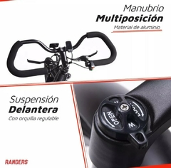 Bicicleta Eléctrica Rodado 26 okologi Rander Autonomía 30 a 50 kilómetros Color Negro - tienda online