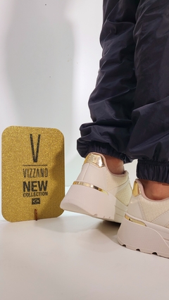 Zapatilla Vizzano Crema dorado en internet