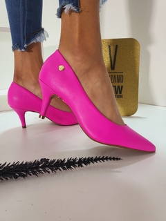 Stilettos Fucsia neón taco 7cm en internet