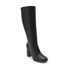 Bota vizzano caña alta negra - tienda online