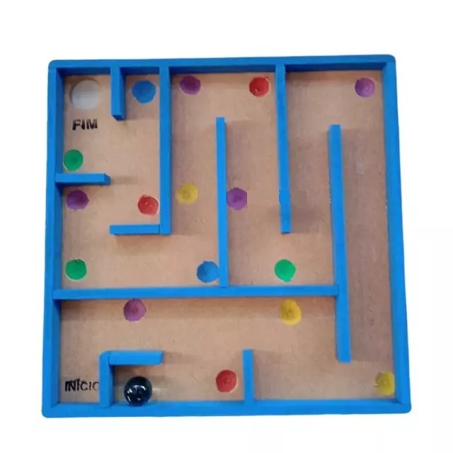 Brinquedo Educativo 2 Anos Madeira Labirinto No Campo Babebi