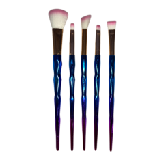 Set de Brochas p/ Maquillaje Metalica x 5u - 04522 - comprar online