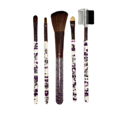 Set de Brochas p/ Maquillaje Cristal x 5u "Danfula" - 55609 - comprar online