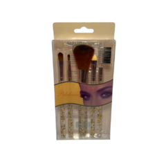 Set de Brochas p/ Maquillaje Cristal x 5u "Danfula" - 55609