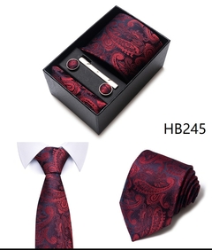 Conjunto de gravata de seda - loja online