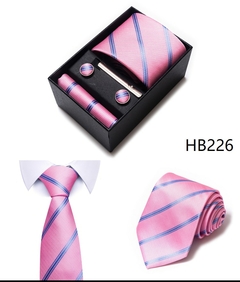 Conjunto de gravata de seda