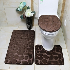 Imagem do Jogo de tapetes antiderrapante para banheiro