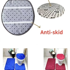 Jogo de tapetes antiderrapante para banheiro - comprar online