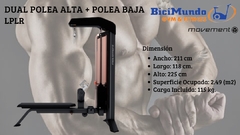 Dual polea alta- polea baja LPR - comprar online