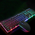 Conjunto de teclado e mouse com fio luminoso cristal luminous colorido (Produto importado) na internet