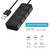 USB 2.0 HUB Multi USB Splitter 4 Expander USB Power Adapter Indicador Power USB (Produto importado)