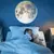 Lâmpada LED de projeção lunar para quarto infantil (Produto importado) na internet