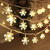 Imagem do Enfeite arvore de natal Floco De Neve LED String Luzes, Alce Estrela String Luzes (Produto importado)