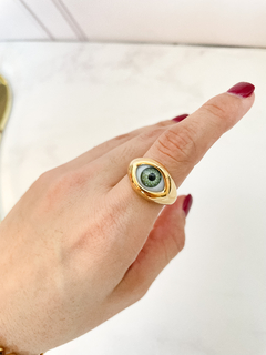 Eye green ring - comprar en línea