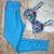 Conjunto Legging kapanna azul claro e top Borboletas