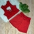 Conjunto short cós duplo melancia e top blusinha vermelho.