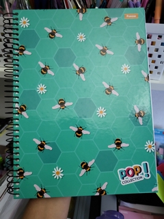 Caderno Universitário 10 Matérias FORONI Pop Collection Abelhas