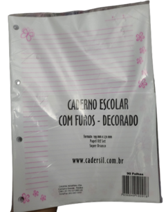 Refil para Caderno Argolado 4 Furos Cadersil