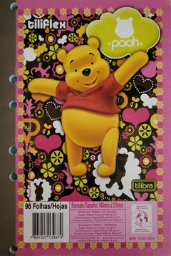 Refil Caderno Argolado Pooh 6 furos Tilibra