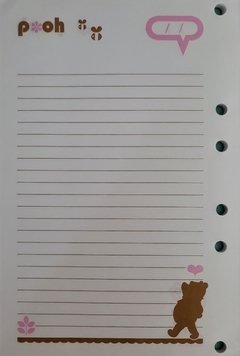 Refil Caderno Argolado Pooh 6 furos Tilibra - comprar online