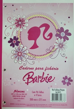 Refil para Caderno Argolado Universitário Barbie 96fls Foroni Ref. 0872