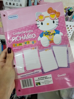 Refil Fichário Universitário Hello Kitty Anos 2000