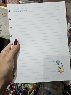 Refil para Caderno de Disco - Coleção Winnie The Pooh