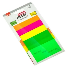 Notas Adesivas Smart Notes Transparente NEON BRW 40 Folhas