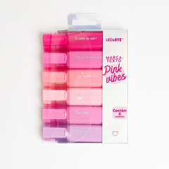 Marca Texto Pink Vibes 6 Cores Leoarte - comprar online