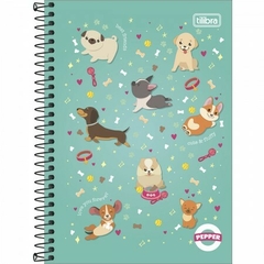 CADERNO ESPIRAL CAPA DURA PEPPER 160 FOLHAS