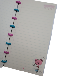 Caderno de Disco Slim Hello Kitty - Honey Honey Papelaria