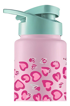 Garrafa Squeeze Coração Rosa 750ml - comprar online