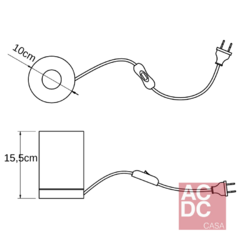 Luminária de Mesa Tube - Acdc Casa Móveis e Decoração