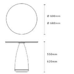 Mesa Lateral Ogiva - comprar online