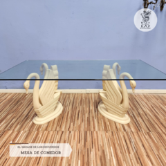 MESA DE COMEDOR BASE CISNES