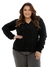 Casaco Plus Size Trança Fany Acrílico - comprar online